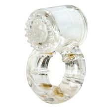 Topco Sales Эрекционное кольцо с вибрацией Climax Gems Quartz Ring (прозрачный)