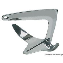 Osculati Trefoil anchor AISI 316 5 kg, 01.109.05
