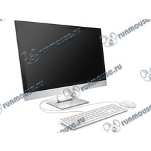 Моноблок HP "Pavilion 27-r002ur" 2MJ62EA (Core i3 7100T-3.40ГГц, 4ГБ, 1000ГБ, HDG, DVD±RW, LAN, WiFi, BT, WebCam, 27.0" 1920x1080, FreeDOS) + клавиатура + мышь [141091]