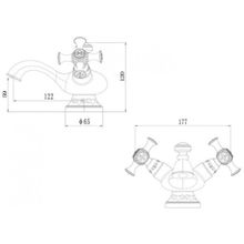 Смеситель Zorg A 6011U-Sl для умывальника