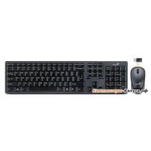 Клав.+ Мышь Genius   SlimStar 8000X, клавиатура: 2 горячих клавиш, black; оптическая мышь: 1200 dpi, 3 кнопки, black, Colour box