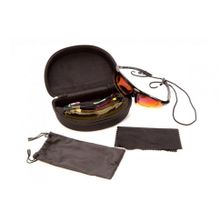 Очки спортивные солнцезащитные с 5 сменными линзами в чехле, черные (Sport Sunglasses, black)