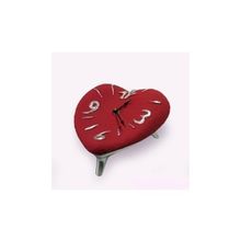 Часы "Сердце" (красный-алюминий) ANTARTIDEE