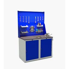 Верстак Expert W120.WS1 WS1.000 (двойной экран, без освещения, покрытие оцинк. сталью 3 мм)