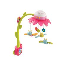 Smoby Мобиль муз. на кроватку Цветок, розовый 110112