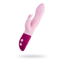 Розовый вибратор-кролик Hello Rabbit - 24,5 см. (223950)