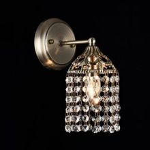 Бра декоративное Skipper бронза хрусталь E14 1*60W 220V арт. TOC126-01-R