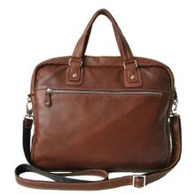 Сумка кожаная рыжая KSK 7201