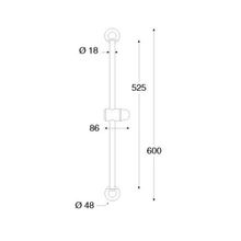 Barka Штанга для душа Barka SS 0700 03.81.00200 18 x 86 x 600 мм