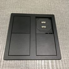 Asa VersaHit Dual 1х220 + 2 USB зарядки матовый черный (06015F00016)
