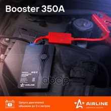 Аккумулятор Внешний Универсальный (Booster) 8000мач: Usb 5v 2a, Фонарь, Пуск Двс 350а AIRLINE арт. AEAB000