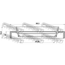 Сальник Привода Toyota Rav4 Aca3# Ala3# Gsa33 Zsa3# 2005.11-2012.12 [Gr] 49*68*9*15.5 Мм Febest арт. 95HBY49680915L