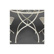 Tetchair Комплект (стол + 2 стула) Secret de Maison PALLADIO (mod. PL08-8668 8669), белый антик (antique white)