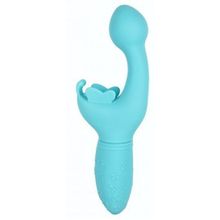 California Exotic Novelties Голубой вибратор-кролик Rechargeable Butterfly Kiss (голубой)