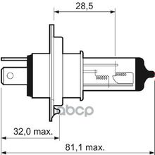 Лампа Н4 12х55 60 Рk43t-38 Lada Samara (2108, 2109, 2115, 2113, 2114) 1500 09.1987 - 12.1996 <=> Lada Samara Saloon (21099, 2115) 1500 07.1991 - 12.1996 Valeo арт. 032007