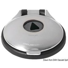 Osculati Foot-switch for windlass, AISI 316 black, 02.344.02