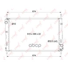 Радиатор Охлаждения Двигателя Ford Mondeo Iii (00-) (B4y, B5y, Bwy) 1.8, 2.0 [M A] LYNXauto арт. RB1041