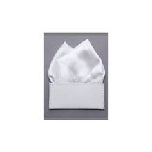 Декоративный свадебный платок для жениха - белый STA630