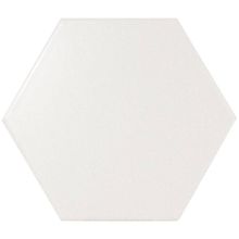 Керамогранит Equipe Hexagon Scale Porcelanico White Matt 22357 напольная 10,1х11,6