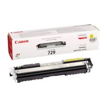 Картридж лазерный CANON (729Y) LBP7010C 7018C, желтый, ресурс 1000 страниц, оригинальный, 4367b002