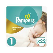 Pampers Premium Care Newborn 2-5 кг 22 шт