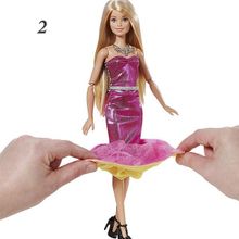 Barbie (MATTEL) Mattel Barbie DMB30 Барби Кукла в платье-трансформере DMB30