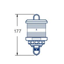 DHR Круговой огонь DHR DHR35 RBL35H 12 24 В 25 Вт подвесной синий для судов до 20 м