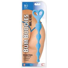 Topco Sales Голубые анальные бусы TLC Bum Buddies Anal Beads - 26,7 см. (голубой)