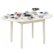 Дубодел Стол Глэсси 1 Р, цвет RAL1013 стекло слоновая кость ID - 288324