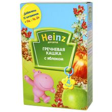 Каша Хайнц (Heinz) Гречневая с яблоком 200г с 4 мес.