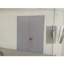 Дверь техническая в склад 1970(990+980) х 2140 Classic RAL7035