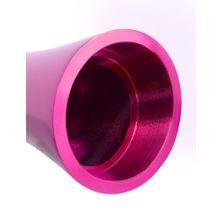 Алюминиевый рельефный вибратор PINK SMALL - 7,5 см. Розовый