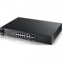 ZyXEL GS2200-8HP управляемый PoE-коммутатор, 8 портов, Gigabit Ethernet, 2 SFP-слота совмещенные с разъемами RJ-45