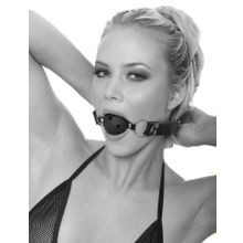 Черный кляп с дырочками Breathable Ball Gag (16646)