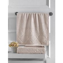 Полотенца: Полотенца махровое "KARNA" VERDA 40х60 см цвет бежевый