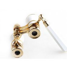 Бинокль Театральный Veber Opera БГЦ 3x25 Белый Золото Лорнет