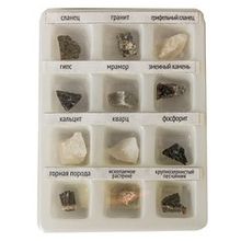  Набор образцов минеральных камней (12 шт.)
