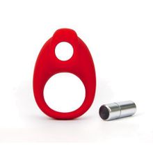 Эрекционное кольцо с вибропулей TLC Buldge Vibrating Silicone Cock Ring