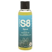 Массажное масло с ароматом сливы и хлопка Stimul8 S8 Massage Oil Refresh 125мл