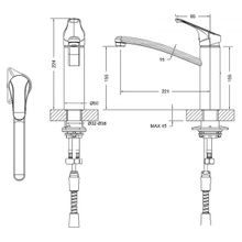 Смеситель для кухни Bravat Common F7234129CP-RUS