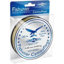 Плетеный шнур Mikado FISHUNTER CAMOUFLAGE 0,20 (150 м) - 15.90 кг.