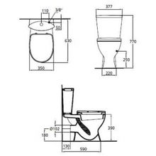 Унитаз-компакт Ideal Standard Oceane Junior W909001 с микролифтом