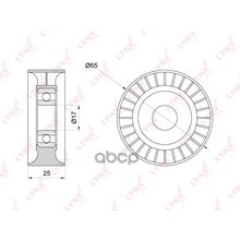 Ролик Натяжной Приводного Ремня. Арт Pb5237 LYNXauto арт. PB5237