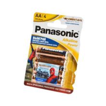 Батарейка Panasonic Alkaline Power LR6APB 4BPS RU Spider-Man LR6 + наклейка BL4