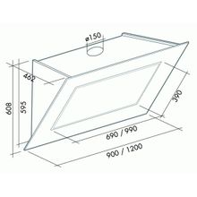 FALMEC QUASAR GLASS BLACK 90