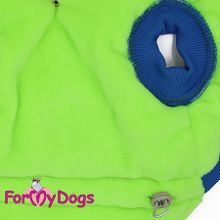 Теплая курточка без рукавов и капюшона для собак FMD зеленая FW289-2015