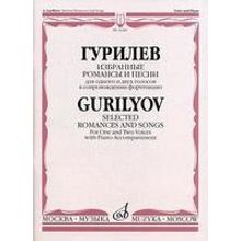 16489МИ Гурилев А. Избранные романсы и песни. Для одного и двух голосов в сопр. ф-о, Издат. "Музыка"