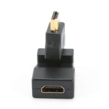 Адаптер HDMI M - HDMI F, вращающийся на 180 гр., позол. разъемы, Cablexpert (A-HDMI-FFL2)
