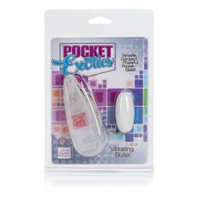 California Exotic Novelties Виброяйцо белого цвета  Pocket Exotics Vibrating Bullet (белый)