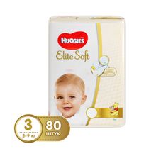 Huggies Elite Soft 3 (5-9 кг) 80 шт